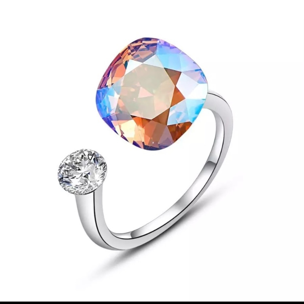 Swarovski elements open ring - Picture 7 of 7